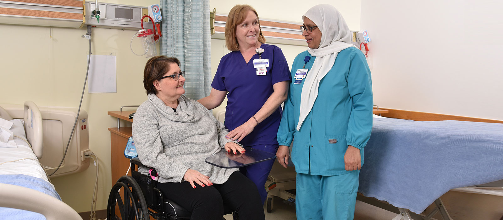 Rehab patient in hospital 