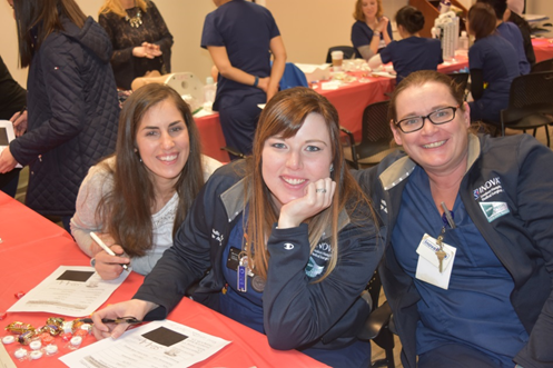 3 nurses at skills fair