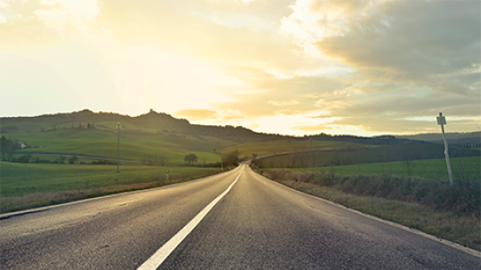 road in the distance