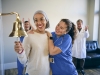 Happy, smiling patient and doctor